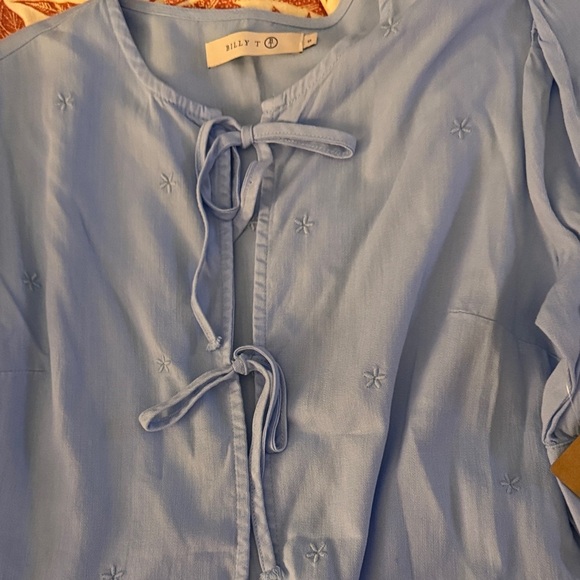 Billy T Blue Women's Blouse - Picture 3 of 7